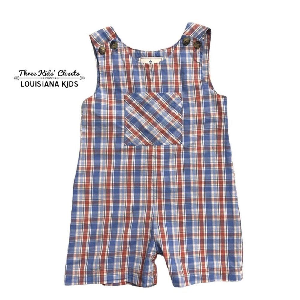 Classic Prep 2T Red & Blue James Shortall Romper